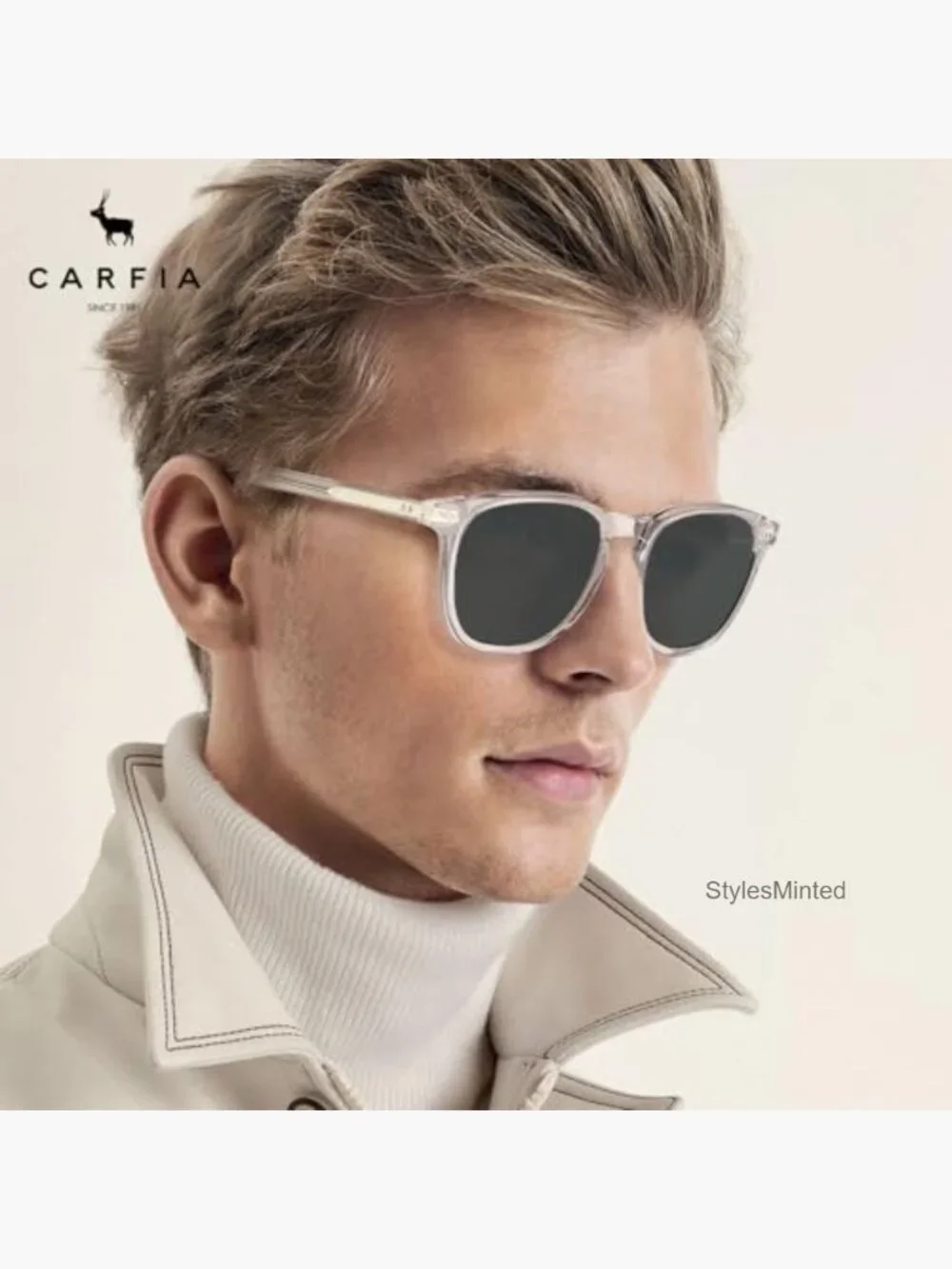 Retro Cool Square Acetate Polarized Sunglasses UV Protection